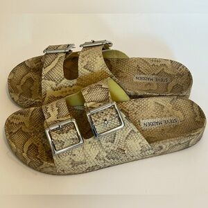 Steve Madden Snake Print Sandals